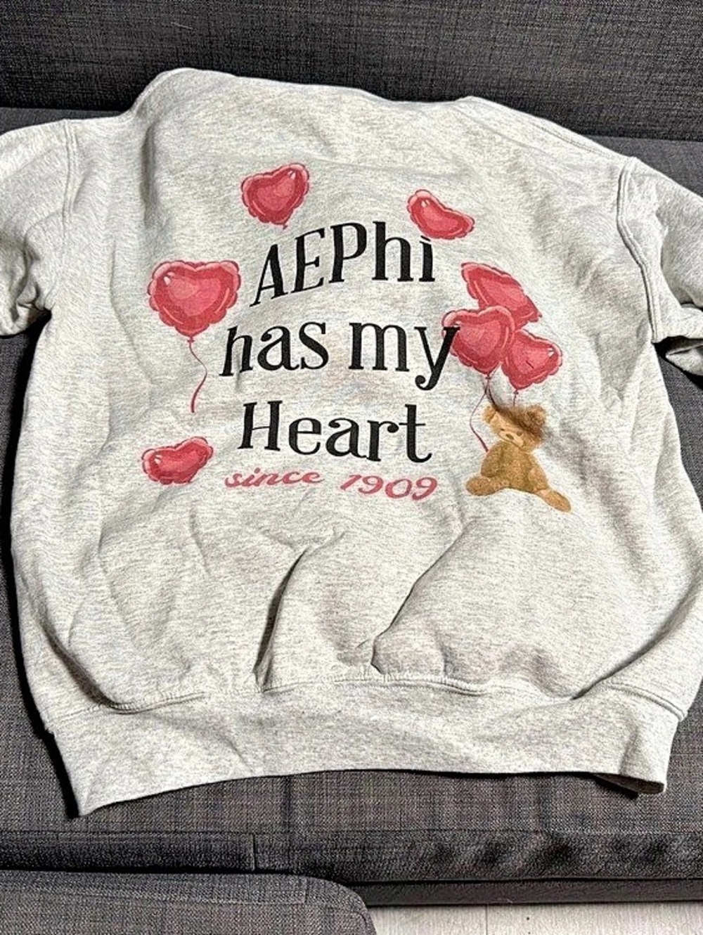 AEPHI Gray Graphic Hoodie